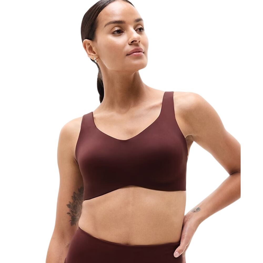 Athleta Stride Lite Bra 32DD NWT Maroon